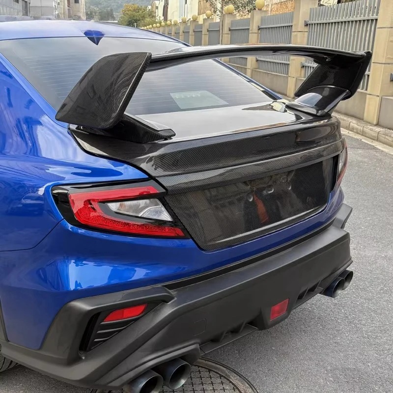 Car Rear Trunk Spoiler  Body Kit for  IMPREZA Wrx Vb STI Style Carbon Fiber Rear Spoiler Wing